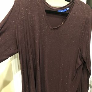 New purple with gold speckles shirt